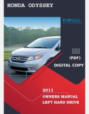 HONDA ODYSSEY 2011 OWNERS MANUAL
